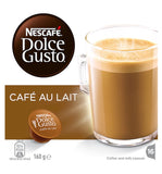 Nescafe Dolce Gusto CAFE AU LAIT 16 Capsules 160g - shopperskartuae