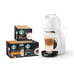 Nescafe Dolce Gusto Piccolo XS Manual Coffee Machine And Including 3 Boxes of Starbucks coffee, White
