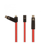 Remax Linyo 3 in 1 USB-C, Lightning and Micro USB Charging and Data Cable (1m) - shopperskartuae