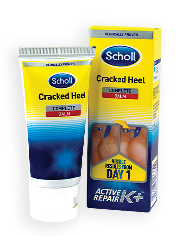 Scholl Cracked Heel Complete Balm Foot Care Dry Skin Active K+ Moisturiser 60ml