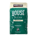 Kirkland Signature Custom Roasted Starbucks House Blend Medium Roast Whole Bean Coffee (907 g).