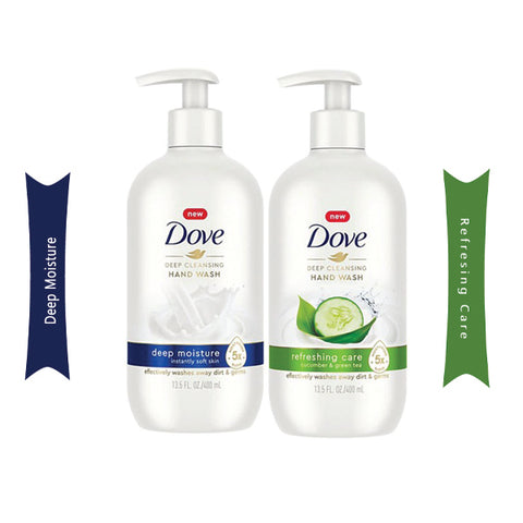 Dove Moisturizing Hand Wash, Pack of 2 (400mL)