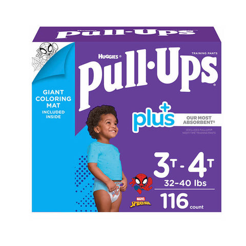 Huggies Boys Pull Ups Training Pants Pack For 3T-4T (116 Count, 15-18Kg)
