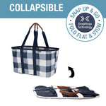 Clevermade collapsible luxe tote- pack of 2 (Holds upto 30L/ 8Gal & 13.6KG/ 30LBS)