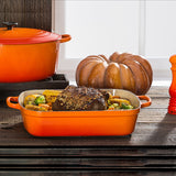 Le Creuset Rectangular Enameled Cast Iron Roaster 7 qt. (6.6 Ltr ) Dimension 37 cm(14.5 inch)