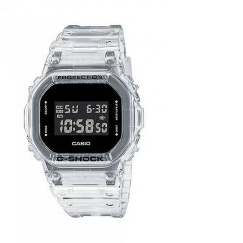 Casio G-SHOCK DW5600SKE-7 Square Transparent Resin Grey Digital 200m Men's Watch