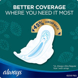 Always Ultra Thin Overnight Flexi - Winged Pads - 76 count