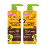 Alba Botanica Hawaiian Coconut Milk Shampoo and Conditioner 32 FL/oz 946 mL