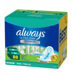 Always Ultra Thin Long Super Pads with Wings (88 ct.)