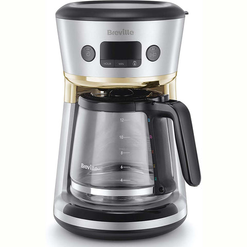 Breville Mostra Easy Measure Filter Coffee Machine (Silver & Gold) VCF115
