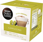 Nescafe Dolce Gusto Cappuccino Extra Cremoso 16 pods 8 cups pack of 5 - shopperskartuae
