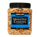 unsalted cashews - Kirkland signature
