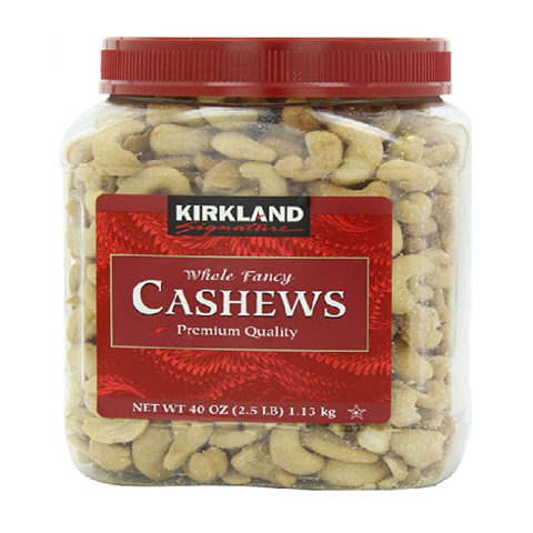 Kirkland Signature (roasted whole) cashews 1.13kg