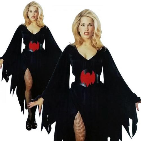 Evil Sorceress Witch Vampiress Storybook Halloween Womens Fancy Dress Costume
