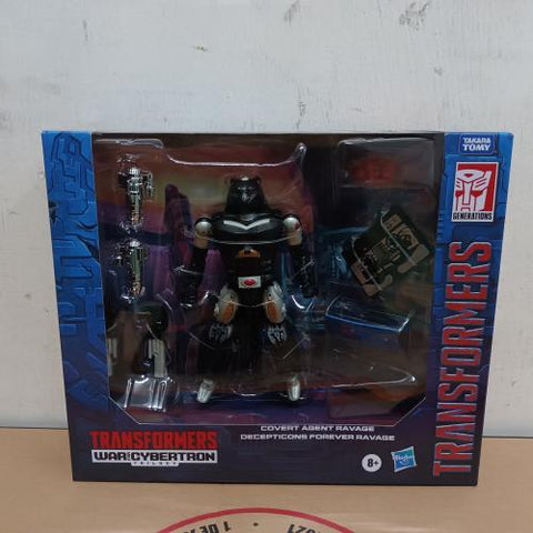 TRANSFORMERS WAR for CYBERTRON COVERT AGENT RAVAGE & DECEPTICONS FOREVER RAVAGE