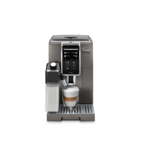 De'Longhi Dinamica Plus fully automatic coffee machine 3.5" touchscreen integrated milk system coffee pot - shopperskartuae