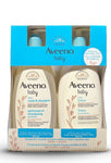 Aveeno Baby Gentle Moisturizing Daily Care Set, Natural Oat Extract- Daily Wash & Shampoo And Daily Lotion - 532ml Each
