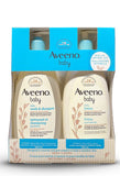 Aveeno Baby Gentle Moisturizing Daily Care Set, Natural Oat Extract- Daily Wash & Shampoo And Daily Lotion - 532ml Each