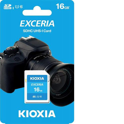 Kioxia Exceria 16GB SDHC Memory Card UHS-I U1 Class 10 Read 100MB/s