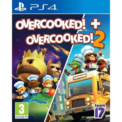Overcooked! + Overcooked! 2 For Sony Playstation 4 PS4 (English Sub)
