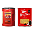 TIM HORTONS ORIGINAL BLEND FINE GRIND COFFEE (1.36 KG)+FOLGERS CLASSIC ROAST GROUND COFFEE, RICH PURE TASTE (1.36KG)