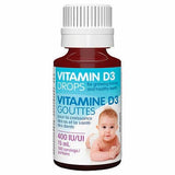 Webber Naturals Vitamin D3 Drops for Growing Bones and Healthy Teeth 400IU, 15ml