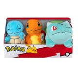 Pokemon  Plush Starter 3 Pack - Charmander, Squirtle & Bulbasaur 8" Generation One Stuffed Animals
