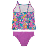 Speedo Girls Swimsuits One-piece set , Purple (amethyst tankini)