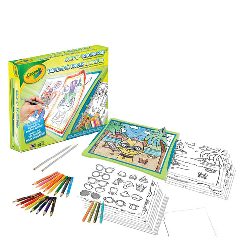 Crayola Light-up tracing pad- Trace and create colorful custom scenes!