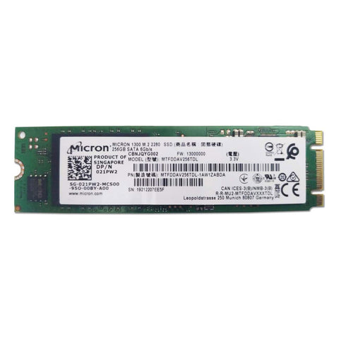 Micron 256GB Solid State Drive 1300 M.2 2280 SSD 256GB SATA 6Gb/s. - shopperskartuae