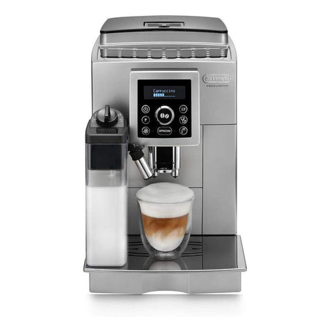 De'Longhi Compact Bean-To-Cup Coffee Machine, Silver, ECAM 23.460.S - shopperskartuae