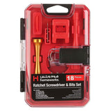 Homeworks Ratchet Mobile Repairing Screwdriver & Bits Set (18 Pieces) Supports - IPhone/Android - All Mobiles. - shopperskartuae