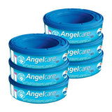 Angelcare Nappy Disposal System Refill Cassettes Wrappers Bags Sacks (6 Pack). - shopperskartuae