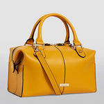 Harrods Greenwich Yellow Barrel & Cross Body Handbag. - shopperskartuae