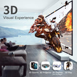 3D Mini Projector, ELEPHAS 100 ANSI Lumen WiFi DLP Portable Pico Video Projector for Android Smart-phone Supports HDMI USB YouTube,Koala, Ideal for Outdoor Movie Night Party - shopperskartuae
