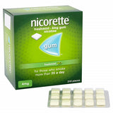 Nicorette Fresh Mint Chewing Gum (4mg, 210 Pieces) - Stop Smoking Aid. - shopperskartuae