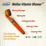 Ceramic Vitamin Shower Head - Removes Rust, Impurities : Skin moisturizing & Revitalization. - shopperskartuae