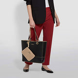 Harrods Fern Plus Black Gold Tote Bag Cross-Body Handbag. - shopperskartuae