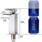Waterfall Basin Sink Mixer Tap Bathroom Lever Single Handle Chrome Leadless Brass Faucet - shopperskartuae