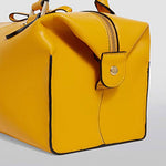 Harrods Greenwich Yellow Barrel & Cross Body Handbag. - shopperskartuae