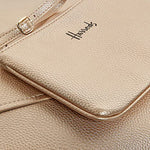 Harrods Fern Plus Black Gold Tote Bag Cross-Body Handbag. - shopperskartuae