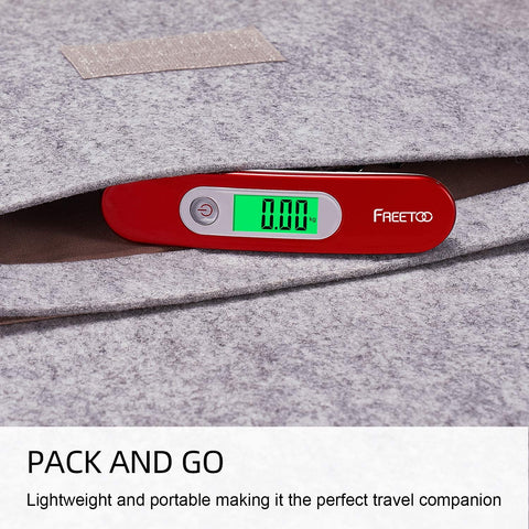 FREETOO Portable Luggage Scale With Tare Function 50KG Capacity