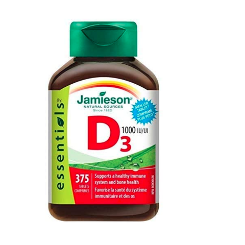 Jamieson D3 Supports a healthy immune system and bone health 375 Tablets