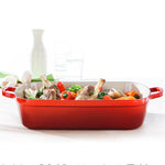 Le Creuset Rectangular Enameled Cast Iron Roaster 7 qt. (6.6 Ltr ) Dimension 37 cm(14.5 inch)