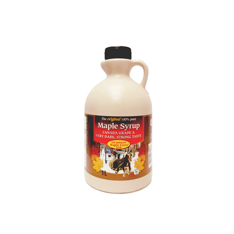Old Fashioned Maple Crest Canadian syrup Grade A Very Dark, Robust Taste - Pure Maple Syrup 1 L