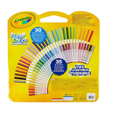 Crayola 65 Felt Washable Marker Pen Set 30x Super Tips & 35x Mini Markers