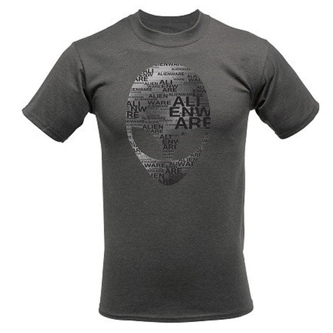 Alienware Arena Grey Heather Alien Font Gaming Gear T-shirt