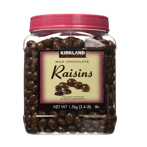 Kirkland Signature Milk Chocolate, Raisins