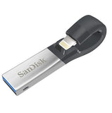 SanDisk iXpand Flash Drive 64GB for iPhone and iPad, Black/Silver, (SDIX30N-064G-GN6NN) - Shoppers-kart.com