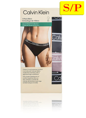 Calvin Klein Womens Microfiber Stretch Bikini Brief, Raisin Torte